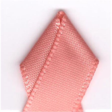 Papilion Papilion R074300060720100Y .25 in. Single-Face Satin Ribbon 100 Yards - Peach R074300060720100Y